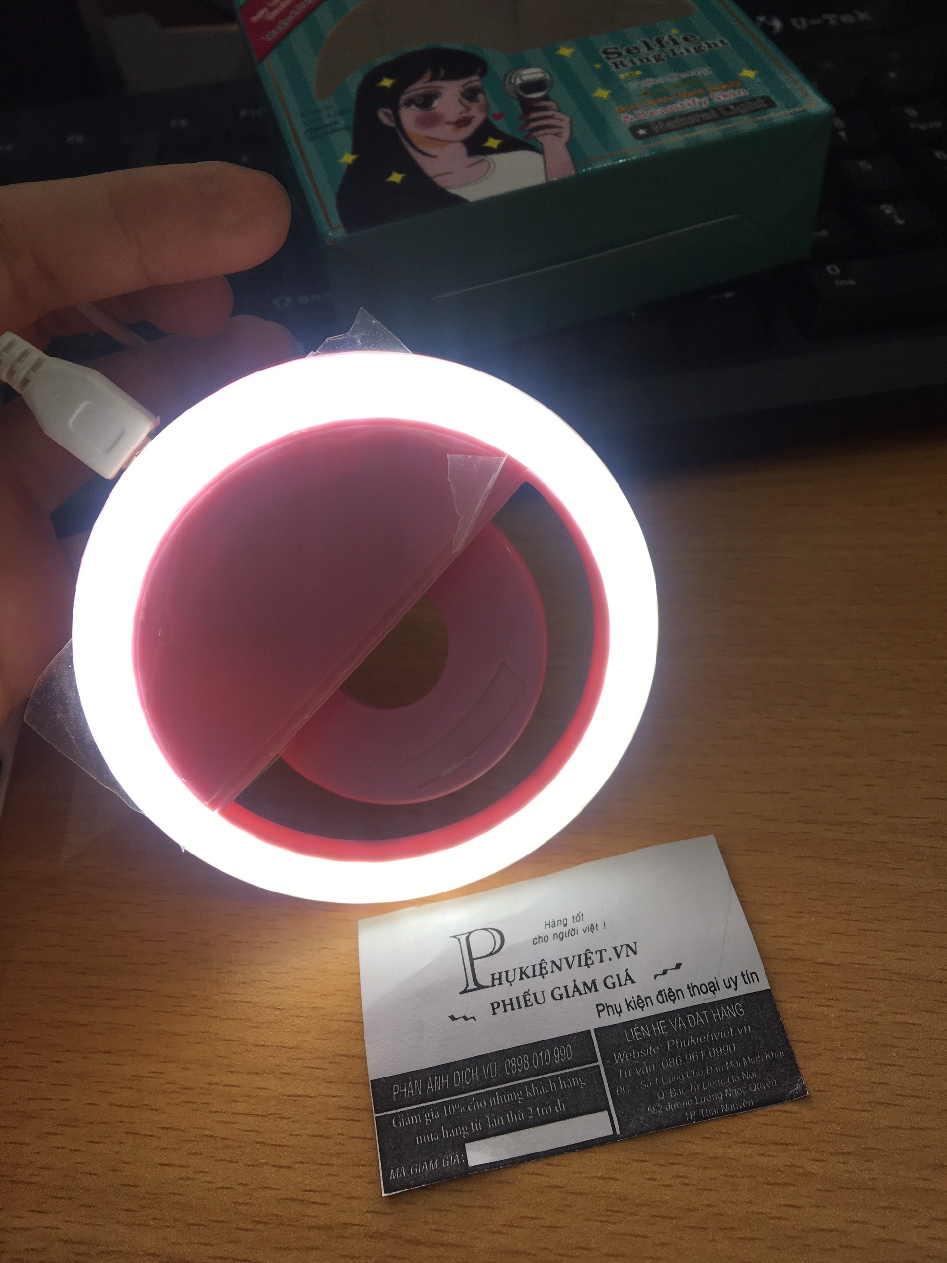 Đèn Led selfie Light hỗ trợ chụp ảnh tự sướng